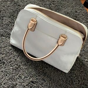 Michael Kors white signature satchel